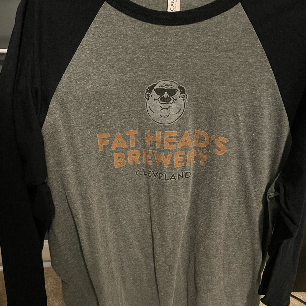 FATHEADS Brewery Tee.. long sleeve. Raglan style